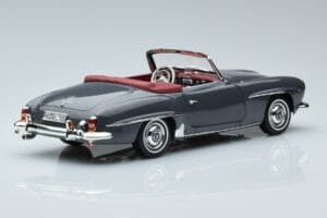 Mercedes 190 SL W121 Roadster グレー Norev 1:18 183402 メタル - 画像 3/8