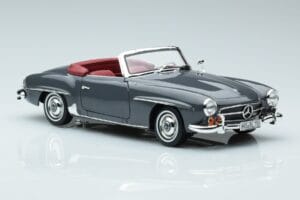 Mercedes 190 SL W121 Roadster グレー Norev 1:18 183402 メタル - 画像 5/8