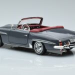 Mercedes 190 SL W121 Roadster グレー Norev 1:18 183402 メタル - image 6 of 8
