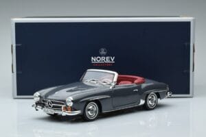 Mercedes 190 SL W121 Roadster グレー Norev 1:18 183402 メタル - 画像 8/8