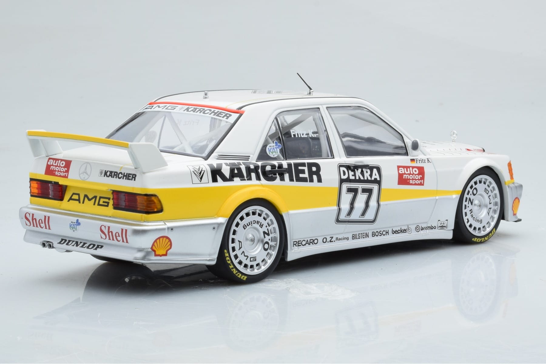Mercedes 190E 2.5-16 W201 EVO 1 Karcher #77 F. Kreutzpointer Team AMG-Mercedes DTM 1990 Minichamps 1:18 155903677 メタル - 画像 2/6