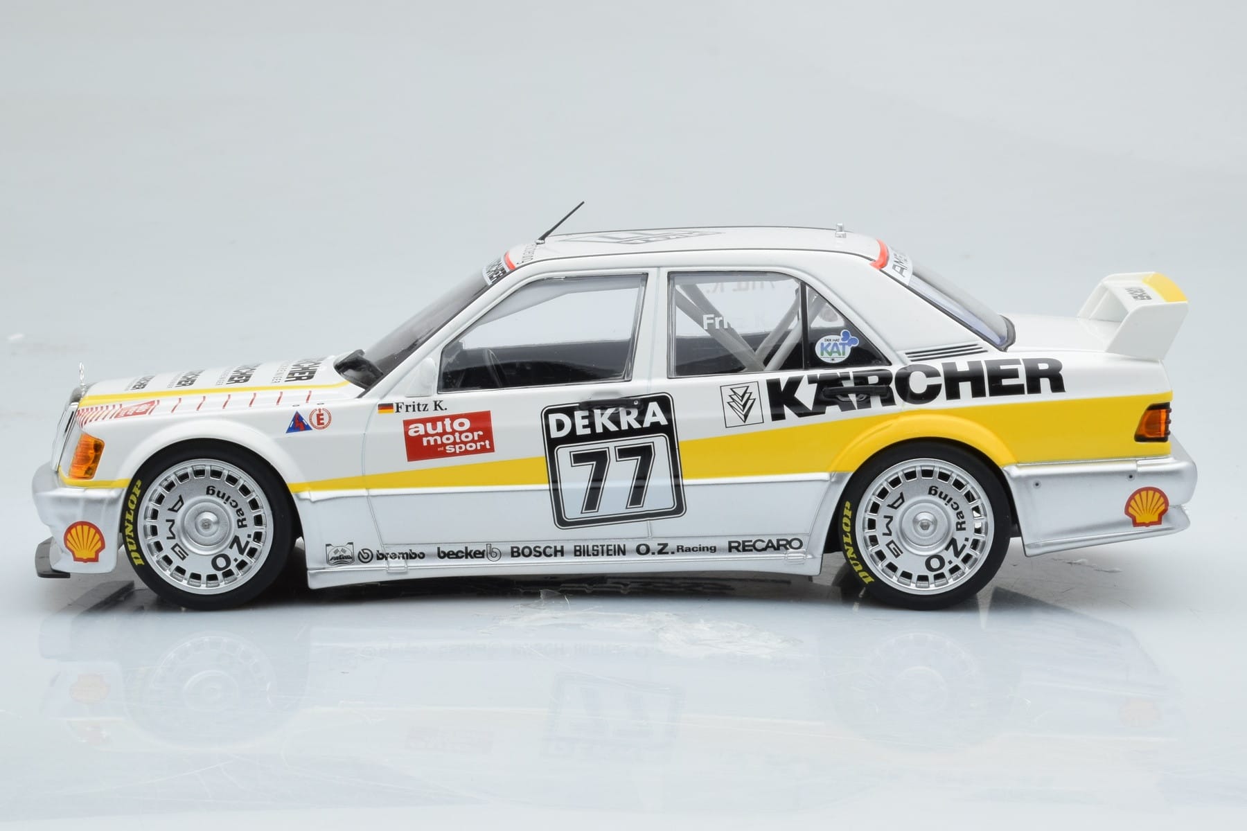Mercedes 190E 2.5-16 W201 EVO 1 Karcher #77 F. Kreutzpointer Team AMG-Mercedes DTM 1990 Minichamps 1:18 155903677 メタル - 画像 3/6