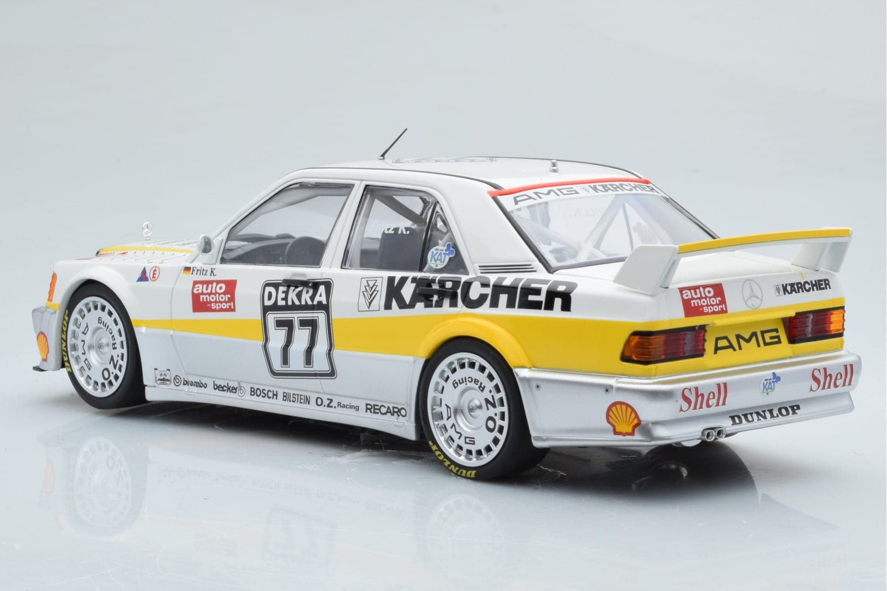 Mercedes 190E 2.5-16 W201 EVO 1 Karcher #77 F. Kreutzpointer Team AMG-Mercedes DTM 1990 Minichamps 1:18 155903677 メタル - 画像 5/6