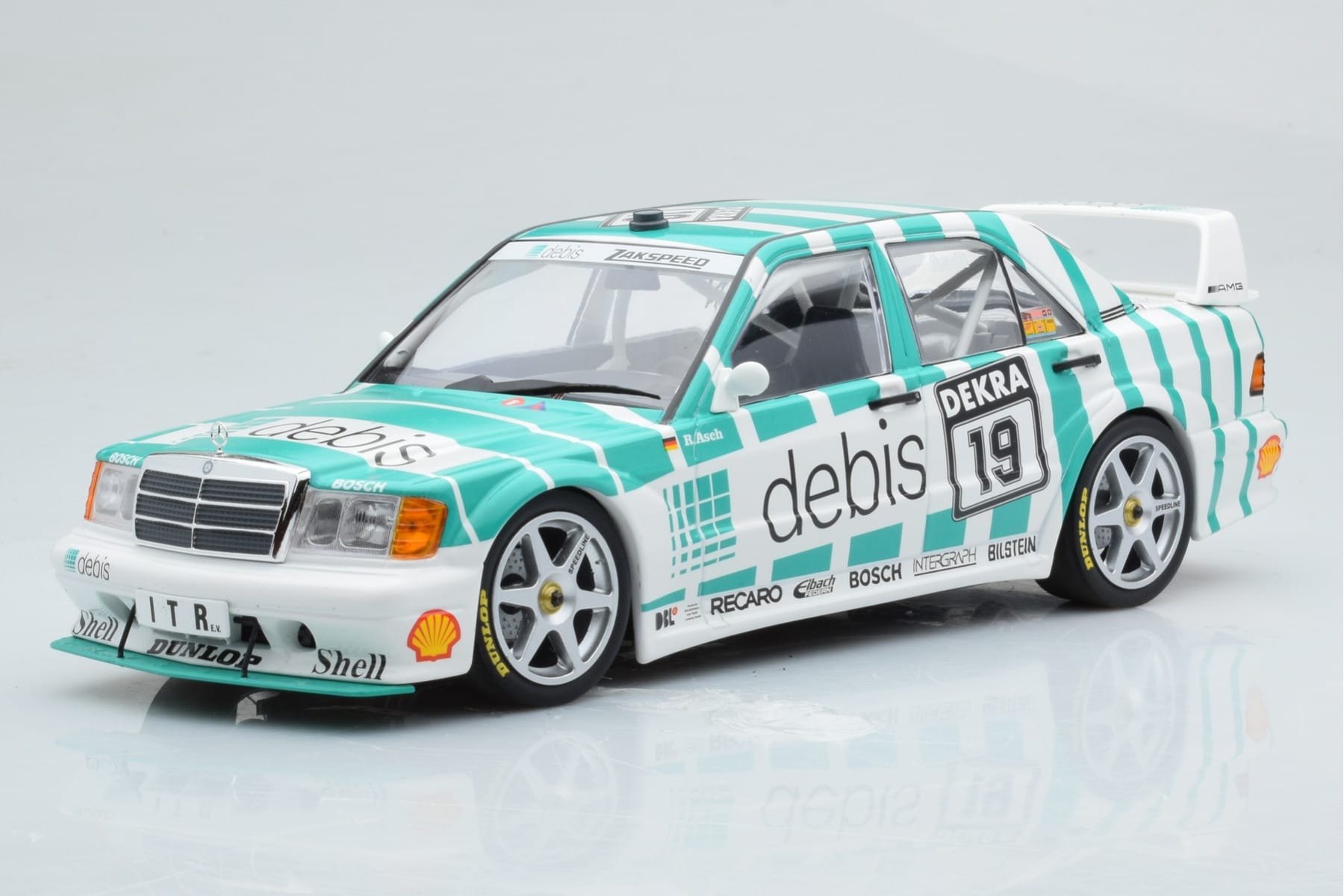 Mercedes 190E 2.5-16 W201 EVO 2 Debis #19 R. Asch Team Zackspeed DTM 1991 Minichamps 1:18 155913619 メタル