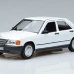 Mercedes 190 E W201 ホワイト Norev 1:18 183820 メタル