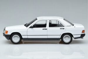 Mercedes 190 E W201 ホワイト Norev 1:18 183820 メタル - 画像 4/7