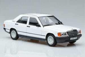 Mercedes 190 E W201 ホワイト Norev 1:18 183820 メタル - 画像 5/7