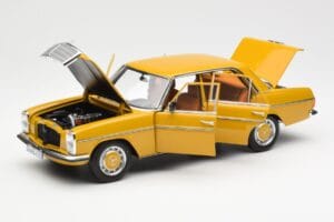 Mercedes 200/8 W115 サハラ イエロー Norev 1:18 183771 メタル - 画像 2/8