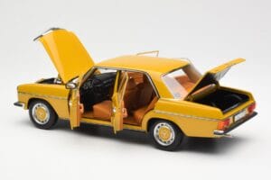 Mercedes 200/8 W115 サハラ イエロー Norev 1:18 183771 メタル - 画像 5/8