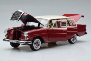 Mercedes 200 W110 レッド Norev 1:18 183706 メタル - 画像 2/7