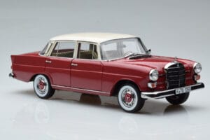 Mercedes 200 W110 レッド Norev 1:18 183706 メタル - 画像 6/7