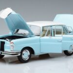 Mercedes 220 S W111 ブルー Norev 1:18 183920 メタル - image 2 of 7