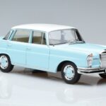 Mercedes 220 S W111 ブルー Norev 1:18 183920 メタル - image 5 of 7
