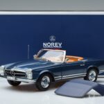 Mercedes 230 SL W113 パゴダ ブルー リミテッドエディション Norev 1:18 183767 メタル - image 8 of 8