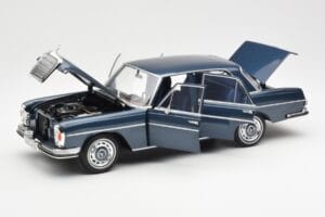 Mercedes 280 SE W108 ダークブルー メタリック Norev 1:18 183534 メタル - 画像 2/8