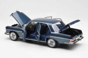 Mercedes 280 SE W108 ダークブルー メタリック Norev 1:18 183534 メタル - 画像 5/8