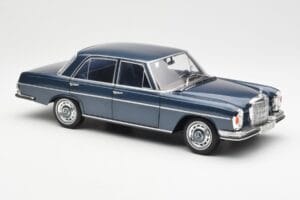 Mercedes 280 SE W108 ダークブルー メタリック Norev 1:18 183534 メタル - 画像 6/8