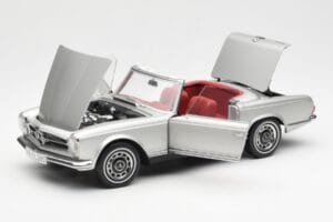 Mercedes 280 SL W113 パゴダ シルバー Schuco 1:18 450035000 メタル - 画像 2/8