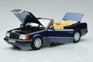 Mercedes 300 CE-24 A124 カブリオレ Nautical ブルー リミテッドエディション Norev 1:18 183879 メタル - 画像 2/7