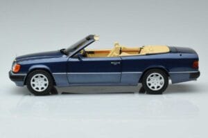 Mercedes 300 CE-24 A124 カブリオレ Nautical ブルー リミテッドエディション Norev 1:18 183879 メタル - 画像 4/7