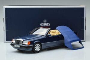 Mercedes 300 CE-24 A124 カブリオレ Nautical ブルー リミテッドエディション Norev 1:18 183879 メタル - 画像 7/7