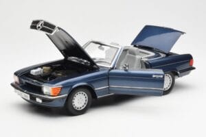 Mercedes 300 SL R107 ノーティカルブルー Norev 1:18 183466 メタル - 画像 2/8