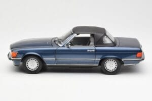 Mercedes 300 SL R107 ノーティカルブルー Norev 1:18 183466 メタル - 画像 4/8