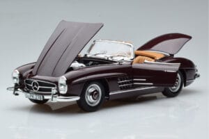 Mercedes 300 SL W198 Roadster レッド Norev 1:18 183891 メタル - 画像 2/8