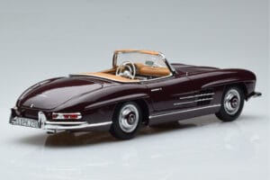Mercedes 300 SL W198 Roadster レッド Norev 1:18 183891 メタル - 画像 3/8