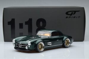 Mercedes 300 SL Speedster Hard Top By S-Klub グリーン GT Spirit 1:18 GT872 レジン - 画像 6/6