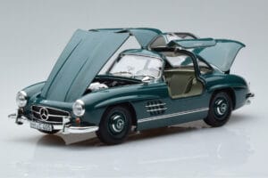 Mercedes 300 SL W198 Gullwing グリーン Norev 1:18 183851 メタル - 画像 2/7