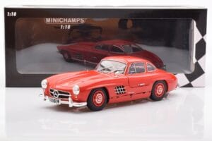 Mercedes 300 SL W198 Gullwing レッド Minichamps 1:18 110037211 メタル - 画像 8/8