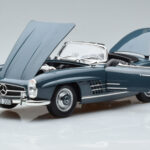 Mercedes 300 SL W198 Roadster ブルー Norev 1:18 - image 2 of 9