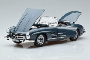 Mercedes 300 SL W198 Roadster ブルー Norev 1:18 B66040668 メタル - 画像 2/9