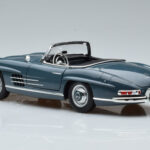 Mercedes 300 SL W198 Roadster ブルー Norev 1:18 - image 8 of 9