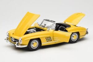 Mercedes 300 SL W198 Roadster イエロー Norev 1:18 B66040669 メタル - 画像 2/8