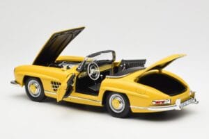 Mercedes 300 SL W198 Roadster イエロー Norev 1:18 B66040669 メタル - 画像 5/8