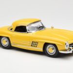 Mercedes 300 SL W198 Roadster イエロー Norev 1:18 - image 6 of 8