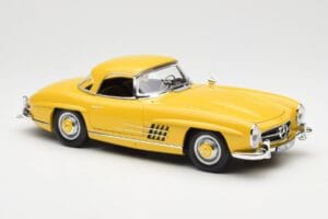Mercedes 300 SL W198 Roadster イエロー Norev 1:18 B66040669 メタル - 画像 6/8