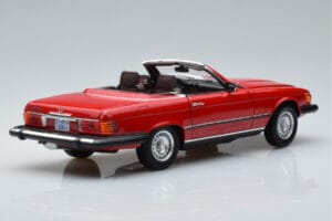 Mercedes 450 SL R107 USバージョン レッド Norev 1:18 183729 メタル - 画像 3/8