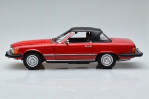 Mercedes 450 SL R107 USバージョン レッド Norev 1:18 183729 メタル - 画像 4/8