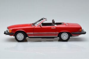 Mercedes 450 SL R107 USバージョン レッド Norev 1:18 183729 メタル - 画像 5/8