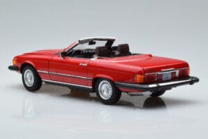 Mercedes 450 SL R107 USバージョン レッド Norev 1:18 183729 メタル - 画像 7/8