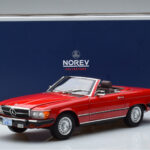 Mercedes 450 SL R107 USバージョン レッド Norev 1:18 - image 8 of 8