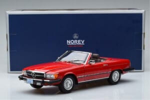 Mercedes 450 SL R107 USバージョン レッド Norev 1:18 183729 メタル - 画像 8/8