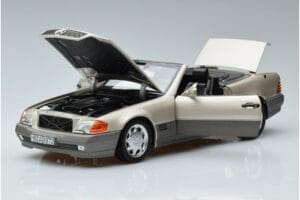 Mercedes 500 SL R129 スモークシルバー Norev 1:18 183719 メタル - 画像 2/7