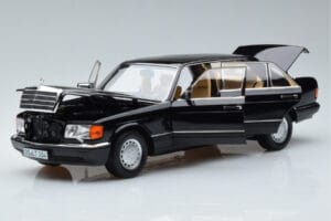 Mercedes 560 SEL W126 ブラック Norev 1:18 183793 メタル - 画像 2/7