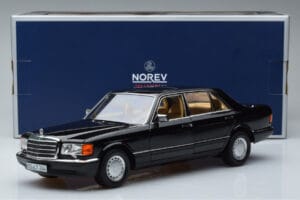 Mercedes 560 SEL W126 ブラック Norev 1:18 183793 メタル - 画像 7/7