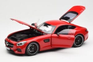 Mercedes AMG GT C190 レッド Norev 1:18 183496 メタル - 画像 2/8