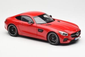 Mercedes AMG GT C190 レッド Norev 1:18 183496 メタル - 画像 6/8
